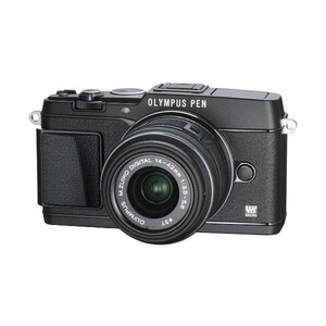 中古 １年保証 美品 OLYMPUS E-P5 14-42mm VF-4セット ブラック