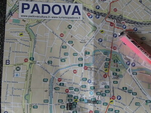 △イタリア　パドヴァ　地図　2019年8月　現地で入手