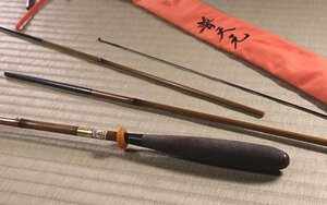 ∇花∇SHIMANO シマノ 普天元 十 10尺 四本継釣竿 和竿 ヘラ竿 ヘラブナ竿 竿袋付 釣り具12