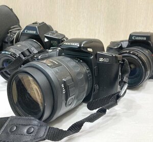 【76】② 1円～ 一眼レフカメラ Canon キャノン EOS630 PENTAX ペンタックス 3台セット まとめ 壊れ物 動作未確認 ジャンク品