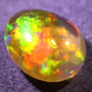 天然ファイアオパール メキシコ産 2.480ct 欧泊 宝石 ジュエリー 遊色 ファイヤーオパール 天然 墨西哥 loose jewelry fire opal