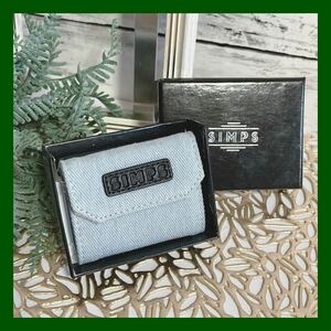 極小財布 ミニ財布 コインケース 超コンパクト デニム カードバンド プレゼント