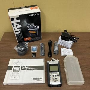 ZOOM ズーム H4n HANDY RECORDER ハンディレコーダー 付属品揃い+SDカード4GB リニアPCMレコーダー/中古/動作確認済/本体美品/函傷み/NCで