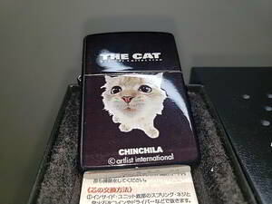 ZIPPO 猫　THE CAT CHINCHILA ブラック　2002年製