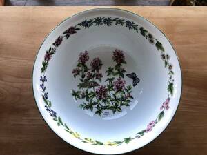 英国製　ROYAL WORCESTER ロイヤルウースター HERBS 大きなボウル(直径28,8cm) 飾り鉢 大鉢　洗面器