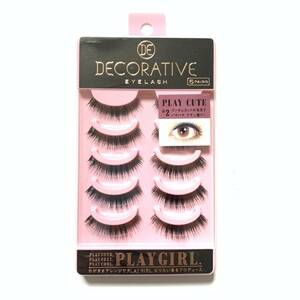 新品 即決 ◆Decorative Eyelash (デコラティブアイラッシュ) プレイキュート No.2 (上まつげ用) 5ペア入り◆ つけまつげ つけまつ毛