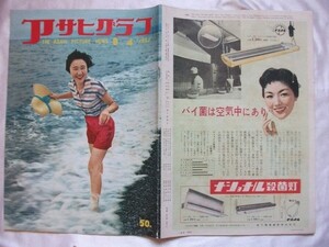 大判　アサヒグラフ　1957年　8月4日　数寄屋橋の変豹　混血児 　　　　　