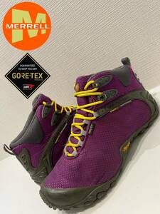 ★GORE-TEX★MERRELL★メレル★カメレオン2ストームミッド★トレッキングシューズ★ブーツ★パープル★紫★US8★26.0cm★J588643★