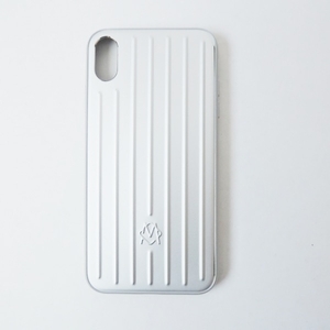 リモワ RIMOWA 携帯電話ケース - 金属素材×プラスチック シルバー iPhoneケース/iPhoneXS Max 新品同様 財布