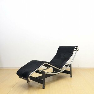 ヴィテージ・刻印●LC4 Chaise Longue(LC4 シェーズロング) ル・コルビュジエ 黒 ハラコ デザイナーズ 寝椅子 名作 名古屋 