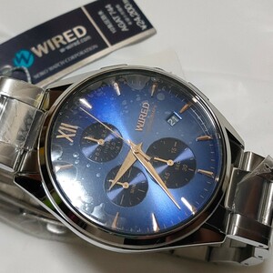 セイコー ALBA ワイアード - メンズ 腕時計 ブルー AGAT744 展示未使用品