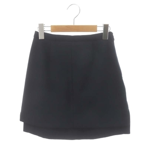 ロザリームーン Rosarymoon Irregular Mini Skirt スカート ミニ 台形 36 紺 ネイビー /DO ■OS ■SH レディース
