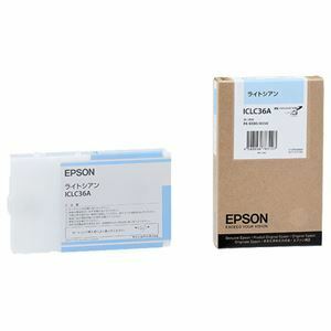 【新品】(まとめ) エプソン EPSON PX-P／K3インクカートリッジ ライトシアン 110ml ICLC36A 1個 【×10セット】