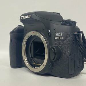 1円~【動作未確認】キャノン Canon EOS 8000D デジタル 一眼レフカメラ ボディ ブラック ストラップ付き J180082