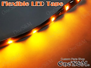 E39-1OR LEDテープ 30cm オレンジ 糖色　アンダーネオン カットOK