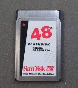 KN4685 【ジャンク品】 SanDisk Flash Disk 48MB PCMCIA PC CARD ATA 