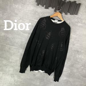 『Dior』ディオール (M) カウズbee薄手ニット / セーター ハチ柄