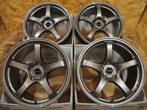 ★軽量★18inch 9.5J+35 5H114.3 新品 人気 クロススピードCR5 1台分 タイヤset可能 RX-7 RX-8 SUPRA SKYLINE GTR R34 FAIRLADY Z ブロンズ