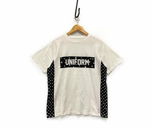 UNIFORM EXPERIMENT ユニフォームエクスペリメント 16SS 半袖Ｔシャツ ホワイト サイズ2 正規品 / B10