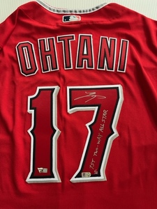 【超レア】大谷翔平 直筆サイン入り RED Authentic JERSEY『1st Two Way All Star』シリアルNo.1