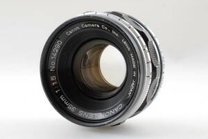 【美品 保障付 動作確認済】Canon 35mm f/1.5 Lens MF for LTM L39 Leica Screw Mount キャノン 単焦点 広角レンズ #Q6101