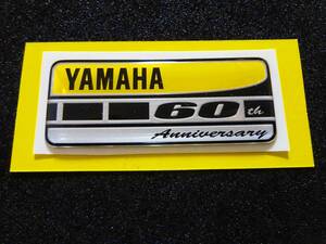 YAMAHA 　ヤマハ 60周年 60th Anniversary レジンステッカー エンブレム　YZF R1 R6 R3 R25