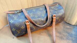 ヴィンテージ！◆レトロ◆30ｃｍ◆LOUIS VUITTON ルイ ヴィトン◆パピヨン◆モノグラム◆M51366◆ハンドバッグ◆ECLAIR社ファスナ