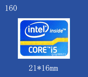 即決160【 CORE i5 】エンブレムシール追加同梱発送OK■ 条件付き送料無料 未使用