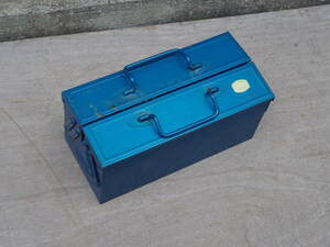 M10118 SAMS ビンテージ 2段 工具箱 TOOL BOX ツールボックス スチール製 横35cm 高17cm 奥16cmサイズ80 0601