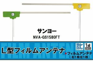 地デジ サンヨー SANYO 用 フィルムアンテナ NVA-GS1580FT 対応 ワンセグ フルセグ 高感度 受信 高感度 受信