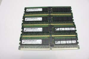 MA74【中古】micron DDR2 PC2-5300P ECC Registered 8GB 4枚セットで32GB