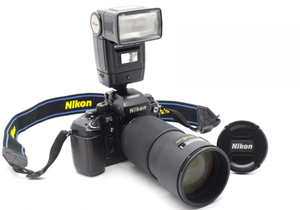 【ト石】 Nikon ニコン F4 ボディ/レンズ/スピードライト３点セット AF NIKKOR 80-200mm 1:2.8D SB-16 EAZ01EWH64