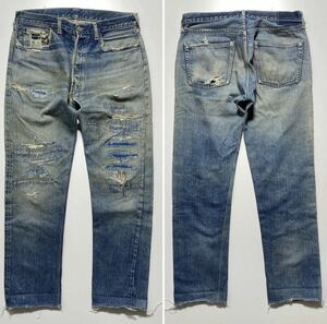 1960s Vintage LEVI’S 501XX Denim Pants BIG E 1960年代 ヴィンテージ リーバイス 501XX デニム パンツ ビッグE ダメージデニム R2018