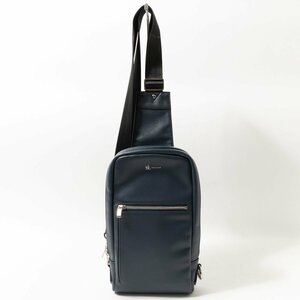 TAKEO KIKUCHI タケオキクチ ボディバッグ コンビワンショルダーバッグ ネイビー カジュアル シンプル 斜め掛け bag 鞄 紳士 men