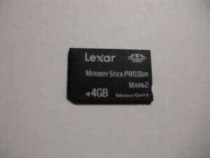 4GB　Lexar　メモリースティックプロデュオ　フォーマット済み　メモリーカード　MEMORY STICK PRO DUO