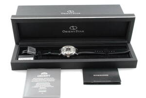 【超美品 保障付 動作確認済】ORIENT STAR Automatic Power Reserve Moonphase F7M6UAB0 Roman Dial Mens オリエントスター メンズ T028