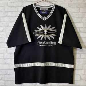 ALIEN&NATION エイリアンネイション Vネック Tシャツ ジャージ