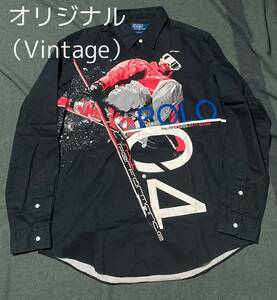 オリジナル vintage ラルフローレン SKI SNOW 92 93 90s 長袖シャツ 検）RRL supreme