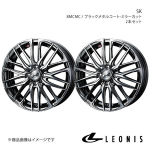 LEONIS/SK フィット/フィットアリア GD1/2/3/4/5/6/7/8/9 アルミホイール2本セット【16×6.0J 4-100 INSET42 BMCMC】0039054×2