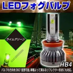 HB4 爆光 高輝度 ライムグリーン LED フォグランプ