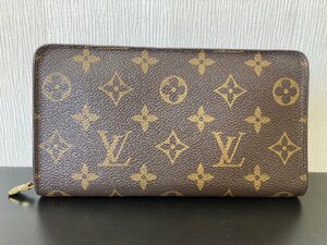 ●Louis Vuitton ルイヴィトン モノグラム ポルトモネ ジップ ラウンドファスナー 長財布 M61727 ブラウン メンズ レディース●