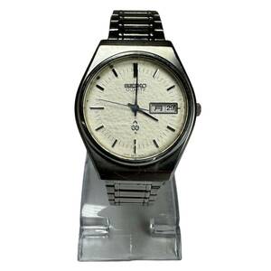 3759 ☆ 1円スタート ☆ SEIKO QUARTZ セイコー クォーツ 4803-8010 デイデイト 電池交換済 腕時計 シルバー 現状渡し