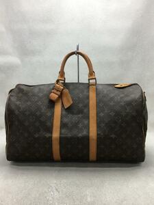 LOUIS VUITTON◆キーポル50_モノグラム_茶/総柄