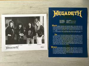 MEGADETH　LAST IN PEACE CAPITOL RECORDS プロモーションキット