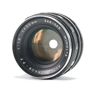 MINOLTA AUTO ROKKOR-PF 55mm F1.8 ミノルタ SRマウント 現状販売品 ② 24B ヱOA4h