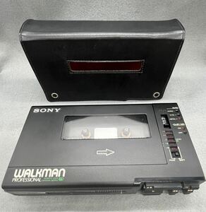 レア！SONY カセットウォークマン WALKMAN PRO WM-D6C 　動作品　専用ケース　美品