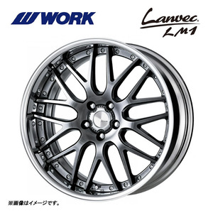 送料無料 ワーク Lanvec LM1 FULL REVERSE STANDARD Adisk 11.5J-19 －30～－42 5H-114.3 【1本単品 新品】