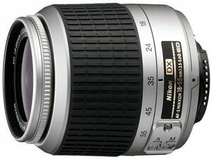 Nikon AF-S DX ズームニッコール ED 18-55mm F3.5-5.6G シルバー デジタル (中古品)