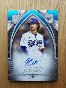 【6/10】2023 Topps Transcendent Rookie Showcase Autogragh James Outman ジェイムズ・アウトマン ルーキー サイン ドジャース 10枚限定