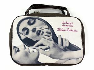 未使用美品！ヘレナルビンスタイン / HELENA RUBINSTEIN　ポーチ　ナイロン　コスメ　幅約22cm　ハンドル持ち手【SB02237B】